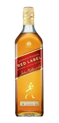 Scotch Whisky Johnnie Walker Red Label X1 Litro X2 Unidades