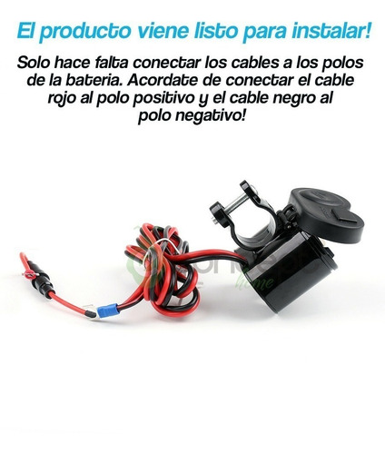 Imagen 4 de 10 de Toma Corriente Cargador Usb 12v Para Moto Escopeta + Regalo