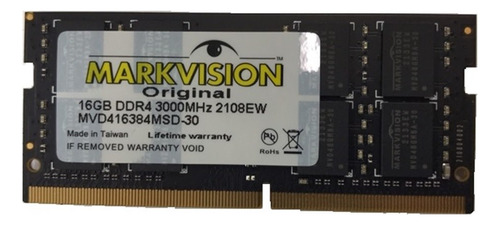 Memoria Sodimm Ddr4 Markvision 16gb 3000mhz 1.20v Bulk