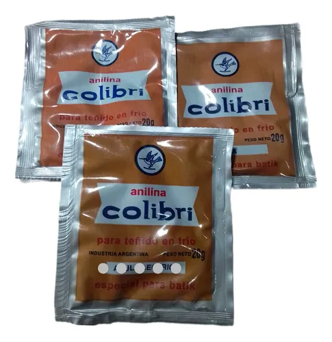 Colibri Anilina Para Teñido En Frio X 20 G Color Solferino