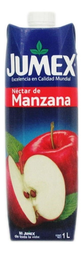 JUGO JUMEX SABOR MANZANA TETRA BRIK 1 LTO.