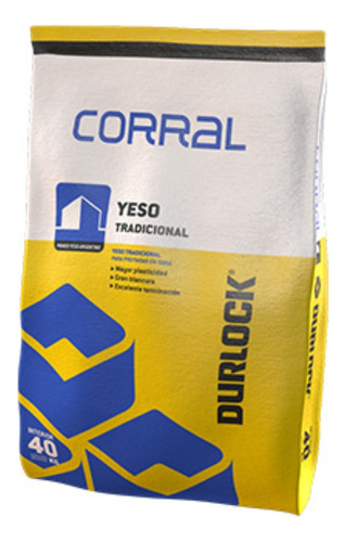 Yeso Tradicional Corral Durlock 40kg