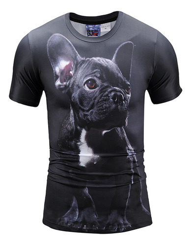 Animal Short Sleeve Couple T Shirt Digital Thermal Transfer