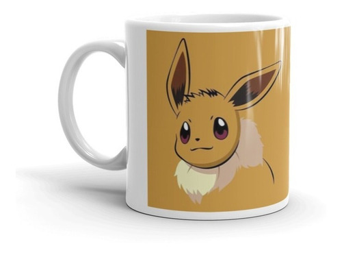 Mug Pokemon Eevee Personalizado Con Nombre 