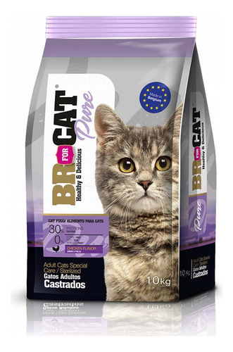 Concentrado Gato Br For Cat Pure Adulto Castrado 10kg