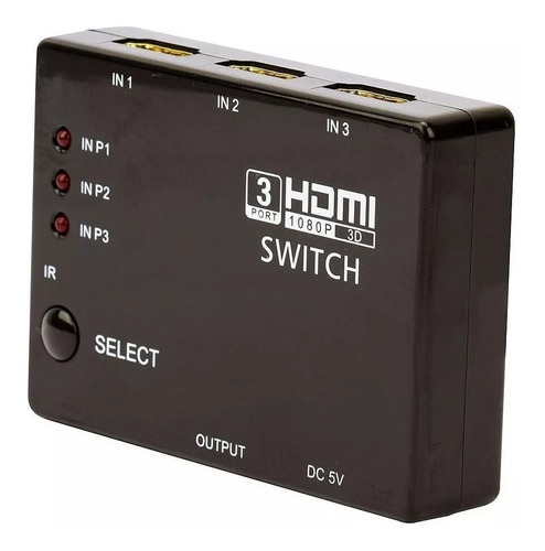 Imagem 9 de 10 de Chave Seletora Switch Hdmi 3 Ent 1 Saída Controle Mxt Rm501