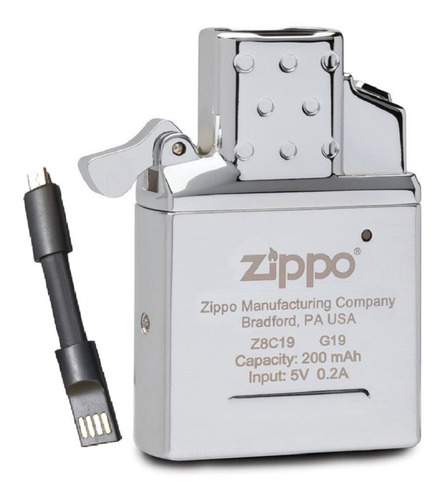 Imagen 1 de 10 de Insert Zippo Arc Usb Recargable Original Tienda Oficial