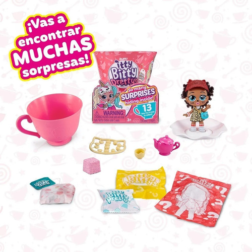 Imagen 6 de 10 de Itty Bitty Prettys Muñeca En Taza De Te Zuru Con Accesorios