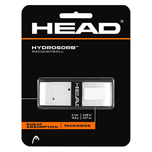 Head Hydrosorb Racquetball Racquet Replacement Grip, White