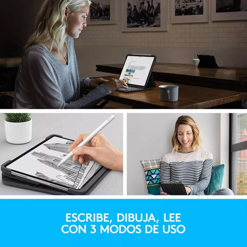 Teclado Logitech Slimfolio P/ iPad Pro 12.9 2018 A1876 A1895