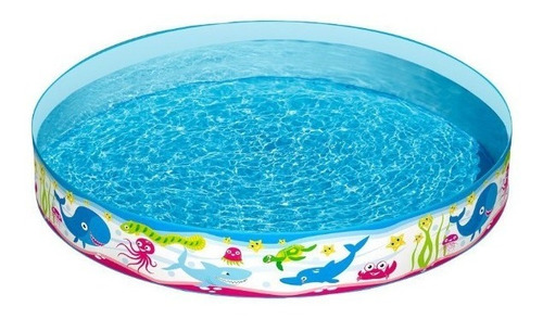 Piscina Niños Rígida Estampada Mundo Marino De 152x25 Cm #e