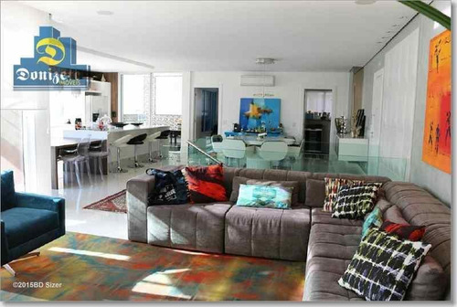 Cobertura Com 3 Dormitórios À Venda, 322 M² Por R$ 2.650.000,10 - Campestre - Santo André/sp - Co0605