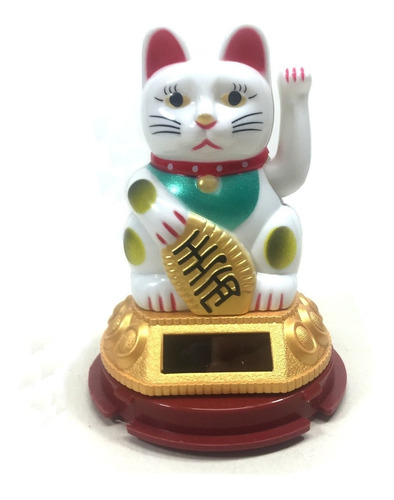 Gato De La Fortuna / Gato De La Suerte / Maneki Neko Blanco 