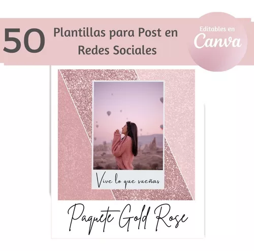 50 Plantillas Redes Sociales Editables En Canva Belleza En Venta En