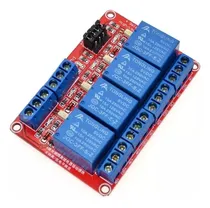 Comprar Módulo Relé, 4 Canales 5v,  Con Optoacoplador, Para Arduino.