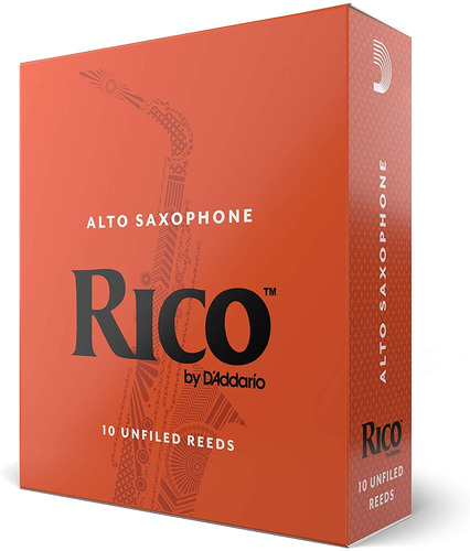 10 Cañas D'addario Rico Para Sax Alto 2 1/2 Rja1025