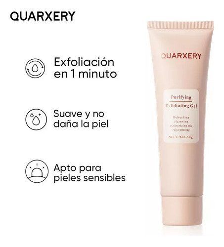 Quarxery Gel Exfoliante Suave Para Una Limpieza Profunda 50g