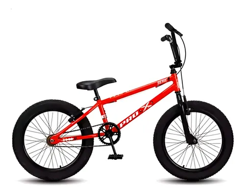 Bicicleta BMX Aro 20 Pro-X Série 1 V-Brake Vermelho Preto