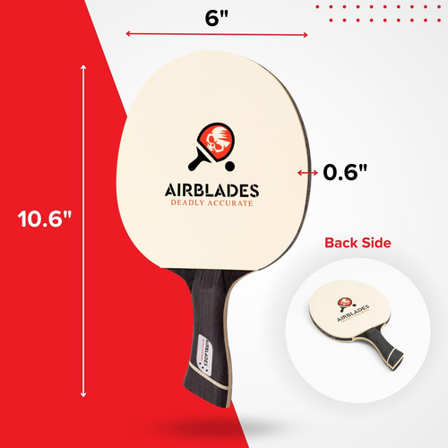 Pala De Ping Pong Profesional Con Estuche Resistente Y Ergon