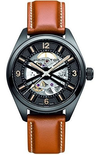 Hamilton H72585535 Caqui Negro Dial Automático Brown Hombres