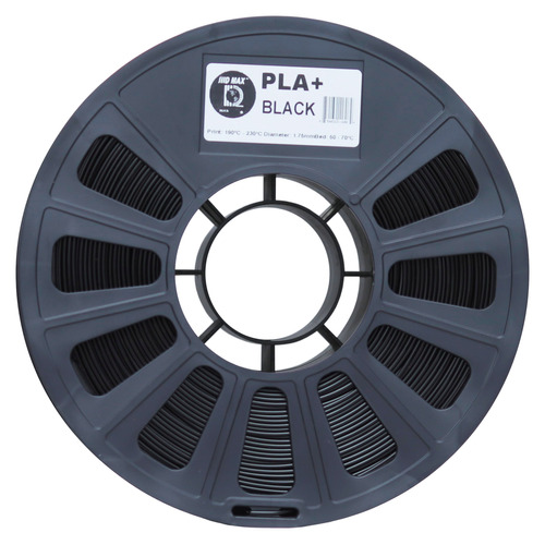 Filamento 3d Pla Iiid Max De 1.75mm X 1kg Black Color Negro Black