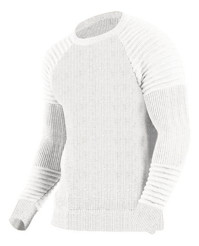 Suéter Cálido Tejido Con Bloques De Color Para Hombre