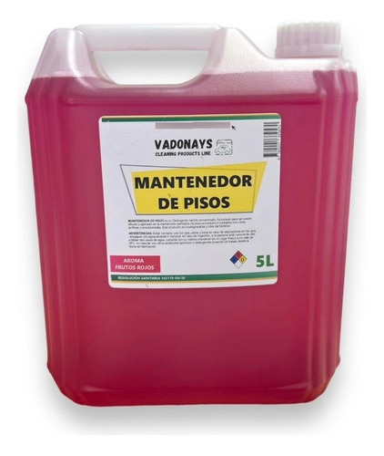 Mantenedor De Pisos Aroma A Frutos Rojos 5 Litros