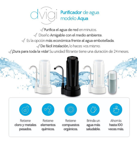 Imagen 6 de 10 de Filtro Purificador De Agua Aqua Dvigi Dura 14000l C/repuesto