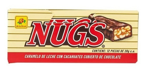 Toffee De Leche Cubierto Chocolate Nugs 12 Piezas