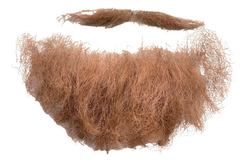 Barba falsa implantada con hilo rojo y bigote