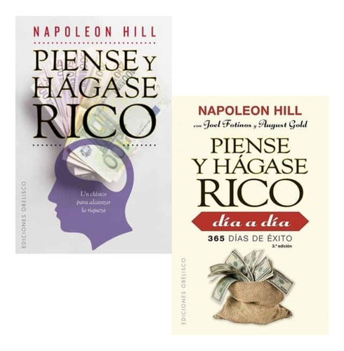 Imagen 1 de 1 de Pack Piense Y Hágase Rico + Rico Día A Día - Hill Napoleon