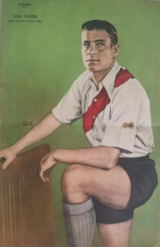 Póster Luis Vasini De River Año 1937. El Gráfico
