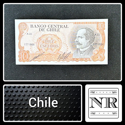 Chile - 10 Escudos - Año 1975 - P #143 - Cano Molina