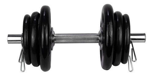 Imagem 6 de 7 de 2 Halteres 40cm+24kg Anilhas Emborrachadas 4x3kg 4x2kg 4x1kg