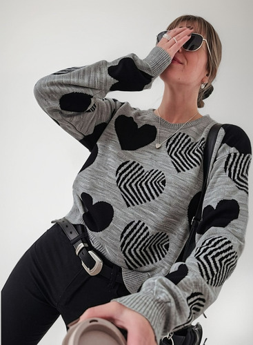 Sweater Corazon De Lana Vs Colores