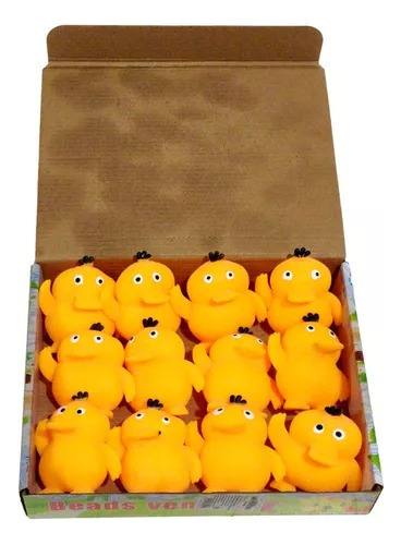 Pack 12 Squishy Pato Animalitos Con Luz Antiestrés  1163-11