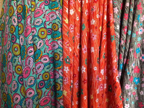 Tela Fibrana Estampada Por Metro Ideal Vestido, Pollera, Rem