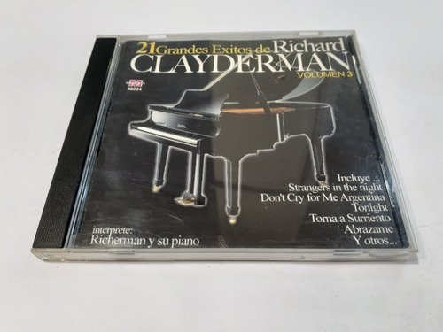 21 Grandes Éxitos De Richard Clayderman 3 Cd Nacional 9.5 