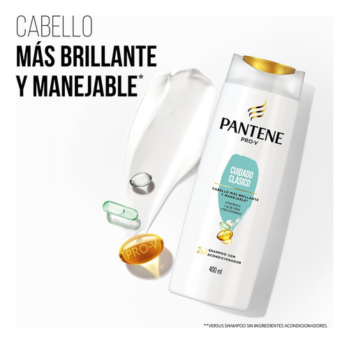 Shampoo Con Aco.pantene Pro-v Cuidado Clásico 700 Ml