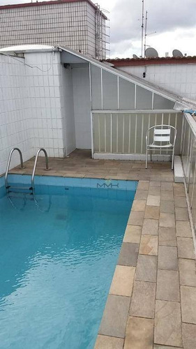 Imagem 2 de 30 de Cobertura Com 4 Dormitórios À Venda, 360 M² Por R$ 1.350.000,00 - Aparecida - Santos/sp - Co0024