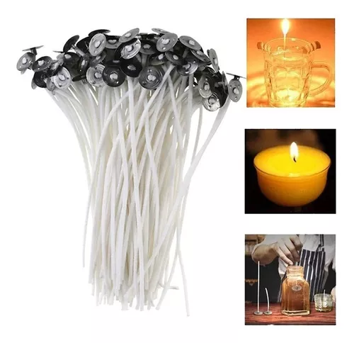 50 Pabilos Para Velas Cera De Soja Coco Palma + Centradores - $ 39.900