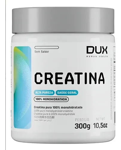 💪 Creatina Monohidratada 100% Pura 300g Dux Nutrition Sem Sabor em Pó