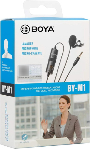 Imagen 8 de 10 de Micrófono Lavalier Balita Boya Auxiliar 3.5mm
