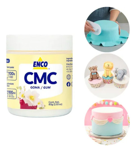 Endurecedor De Fondant Cmc Sodica Enco