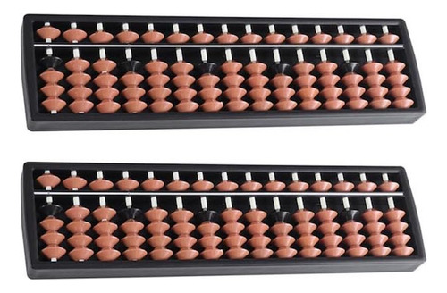 Pack 2 Ábaco Japonés  Sorobán 15 Líneas - Material Didáctico