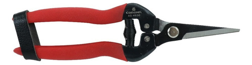 Tijeras Corona Ag4930 Corte Recto Punta Larga 06800003 Color Rojo