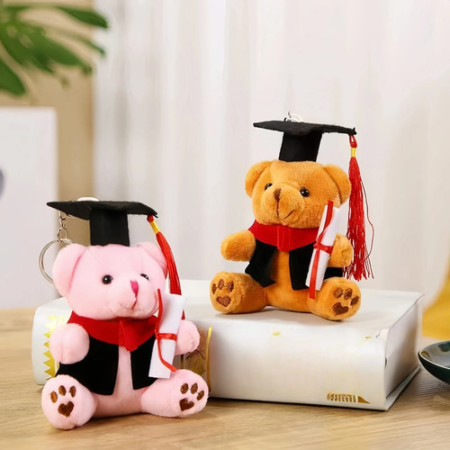 Presente De Formatura Com Pingente De Urso De Pelúcia