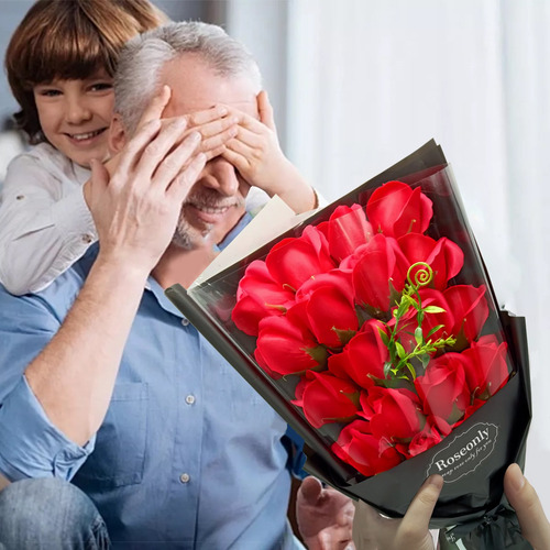 Rosas Artificiales Aspecto Real Cajas De Flores Para Regalo