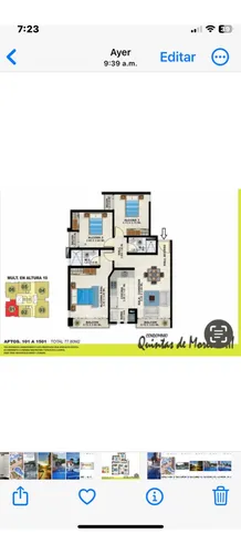 Hermoso Apartamento Con 4 Balcones
