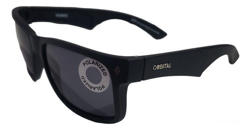 Anteojos De Sol Quartz (adrenaline) Negro Mate Polarizado Océano Gris Oscuro Negro Negro